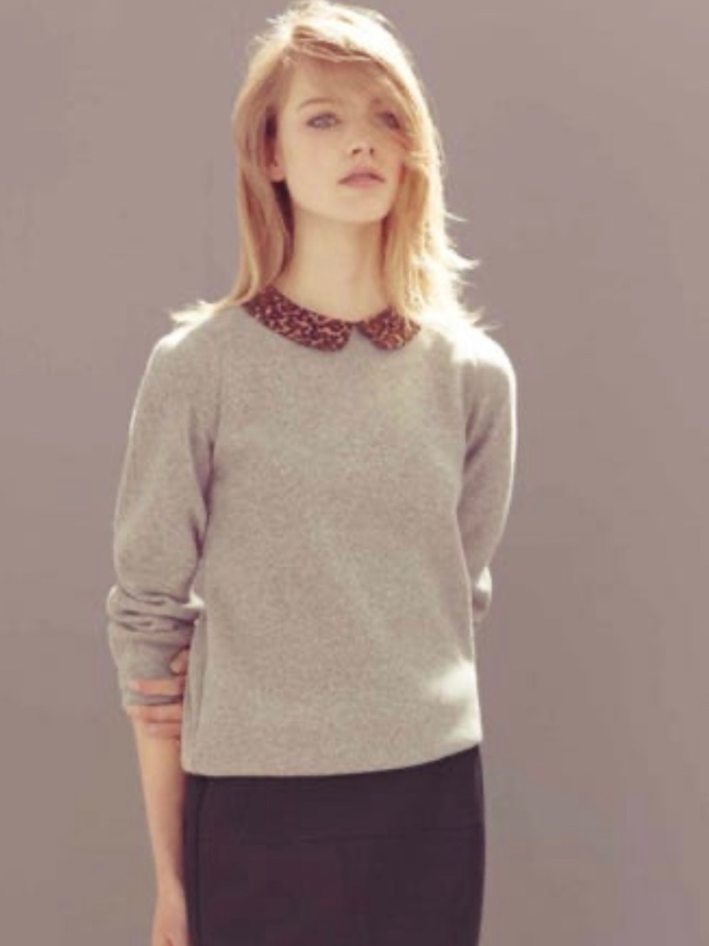 Sandro Size XS Grey Sweater